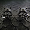 鬼しゃれこうべ『鬼髑髏 -双鬼-（両耳）』ピアス